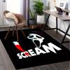 Scream, Ghostface, Knife Office Carpet Soft Polyester Entrance Carpet Washable Non Slip Machine Wash