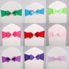 Spandex Chair Sash Sophisticated Wedding Chair Sash Satin Chair Ribbon Multifunctional Double Layer Bow Tie For Banquets Halls