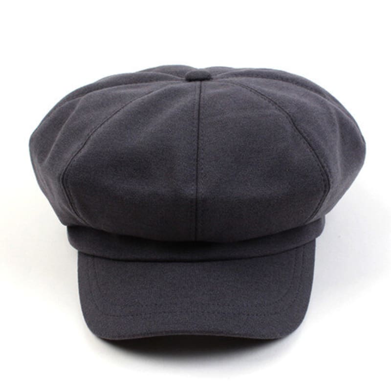Universal chemistry wool gray belted newsboy cap