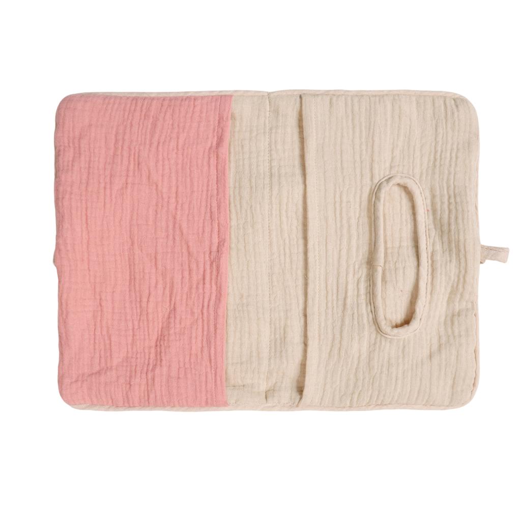 Storage Bag Soft Cotton Infant Bed Rail Storage Organizer Bag Providing Quick Access to Essentials During Nighttime Care