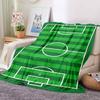 Soccer Field Flannel Blanket Throw Blanket Soft Warm Sofa Bed Camping home Decor Unique Christmas Gift C926113