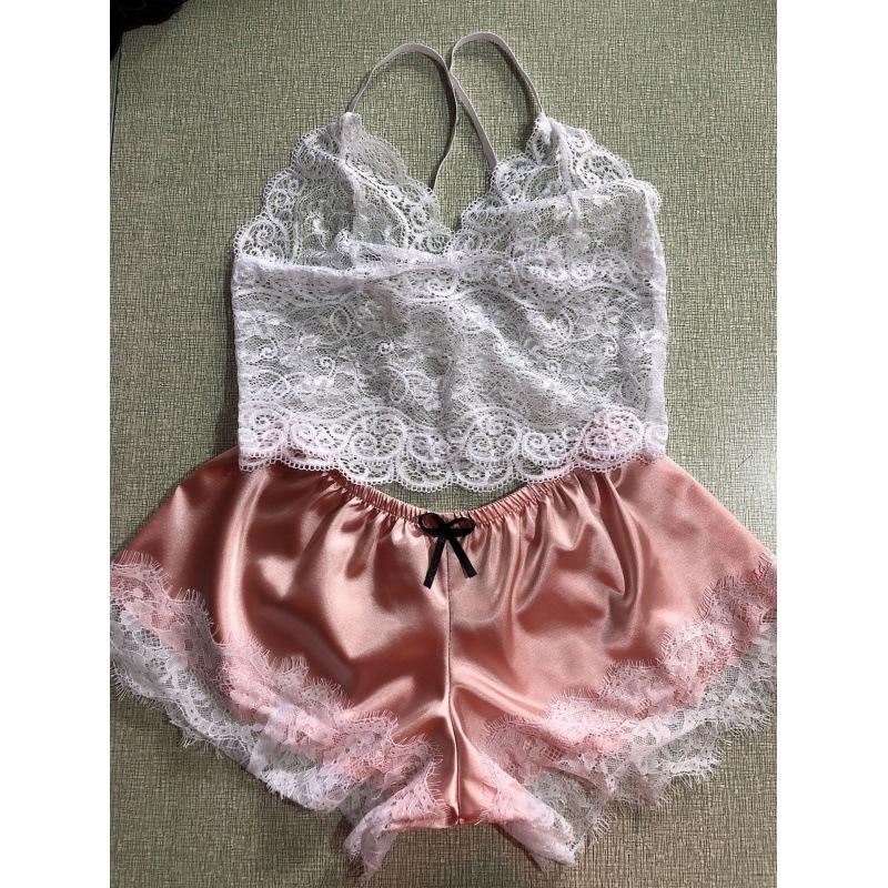 Sexy Lingerie Lace Split Sexy Sling Pajamas Pajamas Set