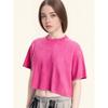 American Sexy Women's Overall Sexy Waist Hollow-out Short Sleeve T-shirt