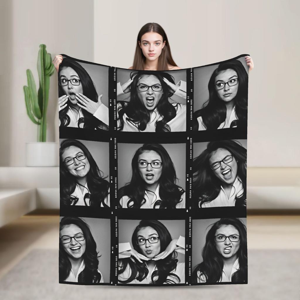 TV XO Kitty Kim Min Blanket Super Soft Graphic Plush Throw Blanket For Home Decor Travel Office Flannel Bedspread Bed Cover