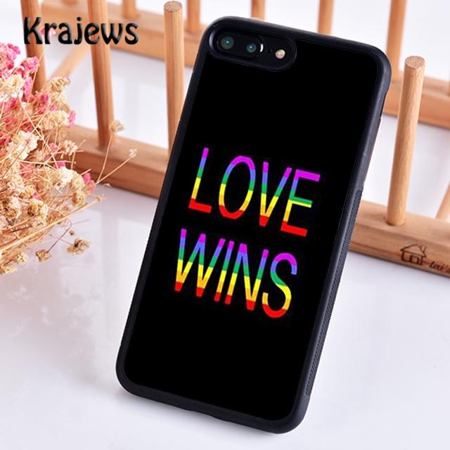 Krajews Gay Lesbické LGBT Duhová Hrdost UMĚLECKÝ Kryt na Telefon Pro iPhone 17 Air 16 15 14 plus 11 12 13 pro max coque Fundas