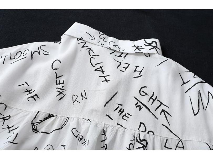 Cárdigan de Manga Larga con Estampado de Letras para Mujer - Ropa de Playa con Protección Solar 2024