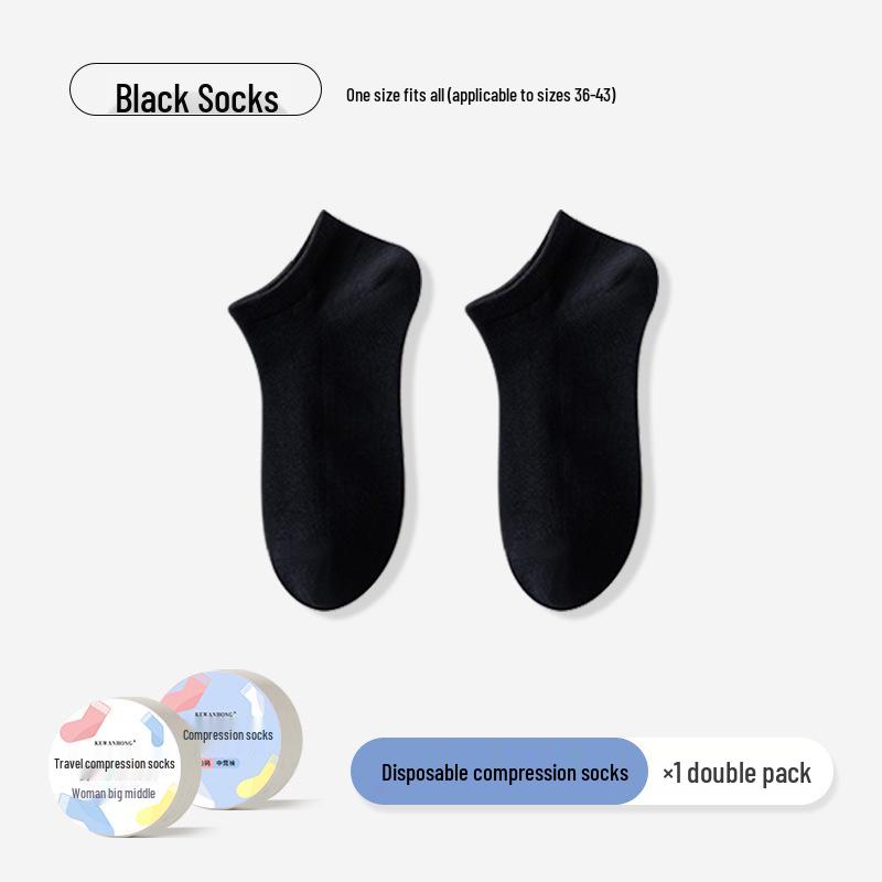 Unisex Disposable Anti-Odor Travel Socks, No-Wash, Mid-Calf Length for Autumn and Winter