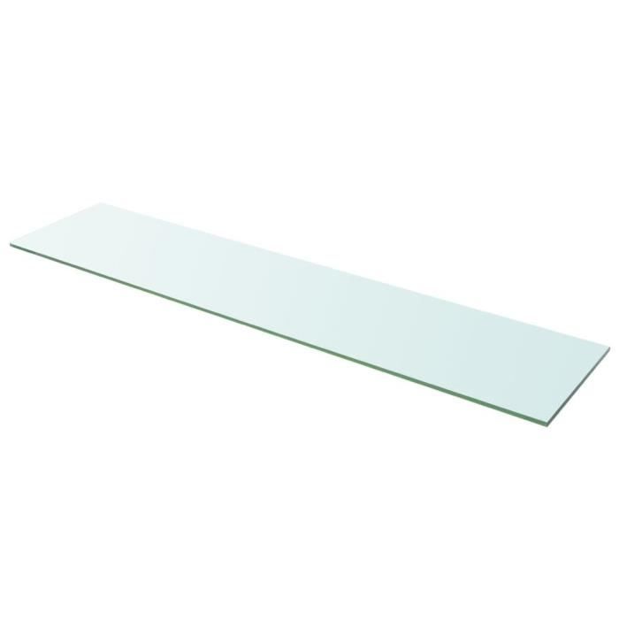 Panneau pour étagère en verre transparent - VIDAXL - 110 x 25 cm - Style scandinave et moderne
