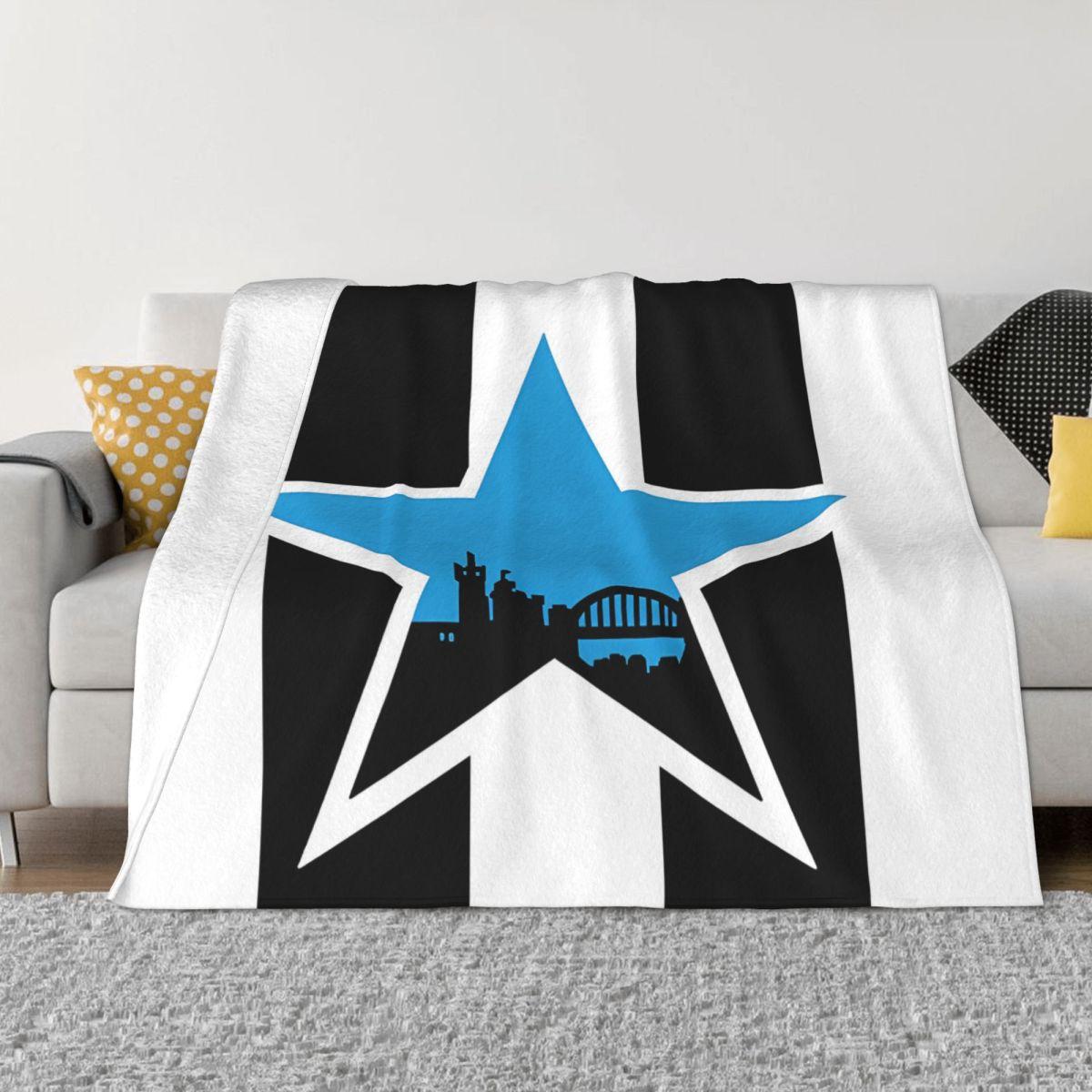 NUFC Синяя звезда 2024 Ультрамягкое микрофлисовое одеяло 30x40in