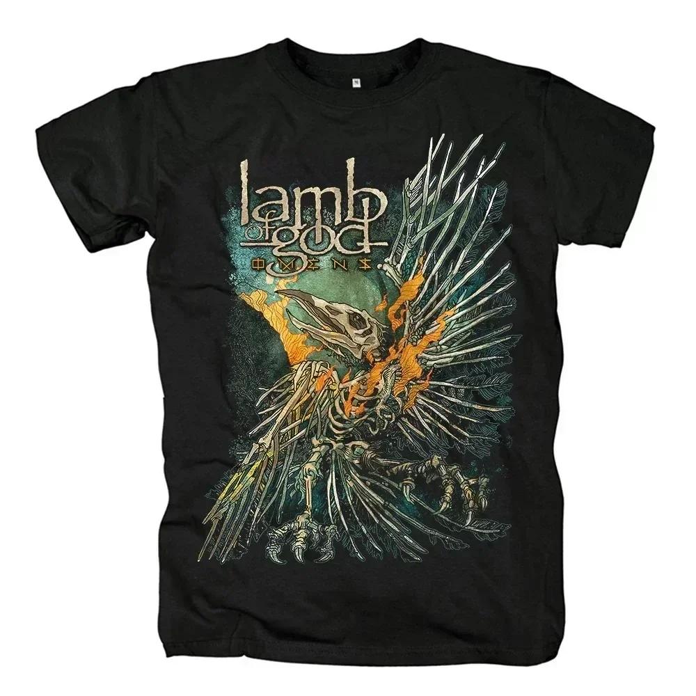 Lamb of God Heavy Mental Trička Pánská Dámská Bavlněné Tričko Léto Krátký Rukáv Grafické Tričko Harajuku Streetwear Tričko