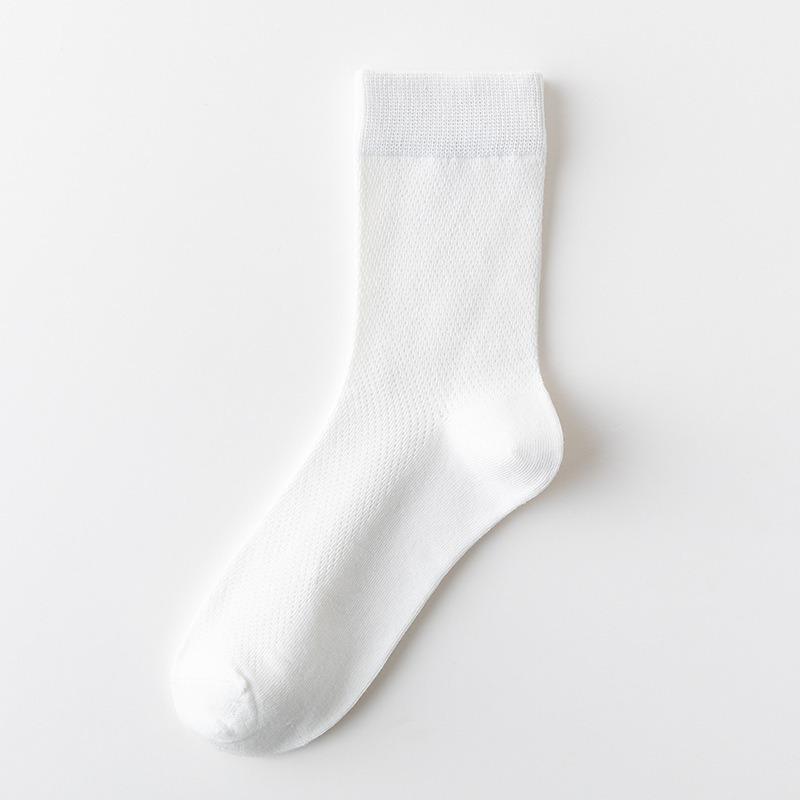Men's Mid-calf Socks, Summer Thin Pure Cotton Business Socks, Spring and Autumn Men's Anti-odor and Sweat-absorbing Combed Cotton Socks