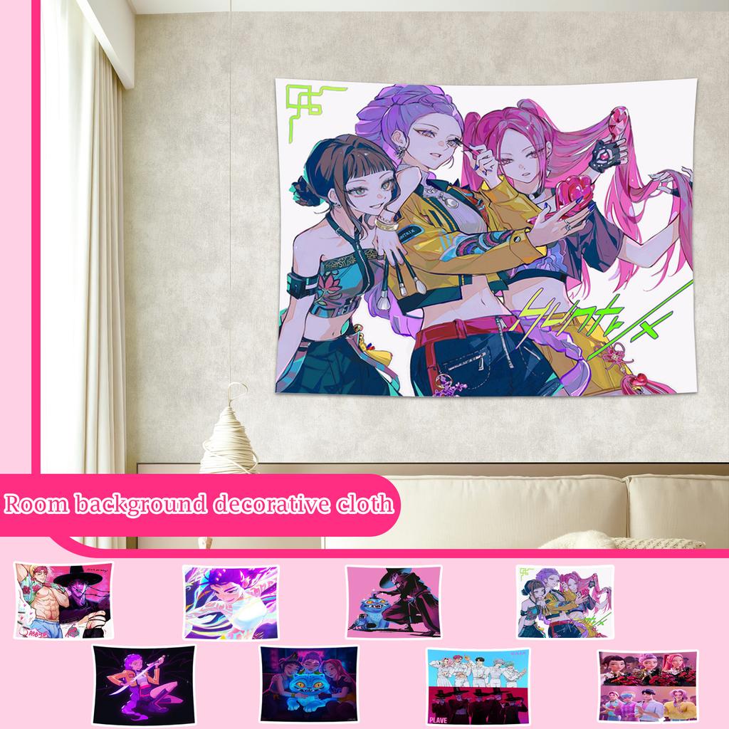 150x130cm Fashionable Printed Hanging Cloth Background Cloth Wide Room Background Decorative Cloth