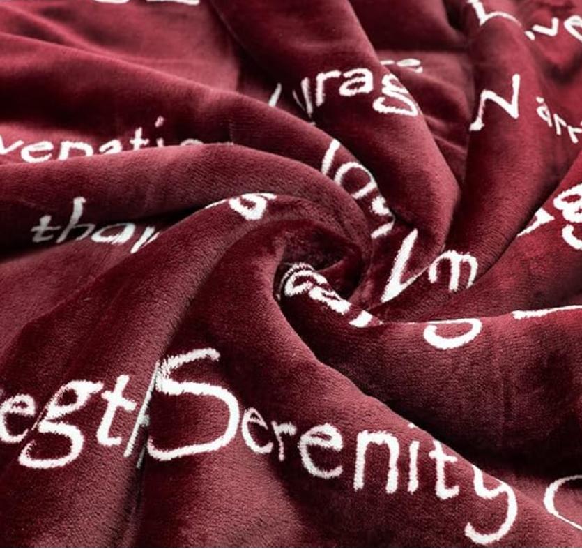 Compassion Blanket Strength Courage Super Soft Warm Hugs, Get Well Gift Blanket Plush Healing Thoughts Positive Energy Love Hope