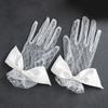Wedding Lace Gloves Pearls Proms Gloves for Operas Stage Performances Evening Dinner Women Gloves Lady Gloves