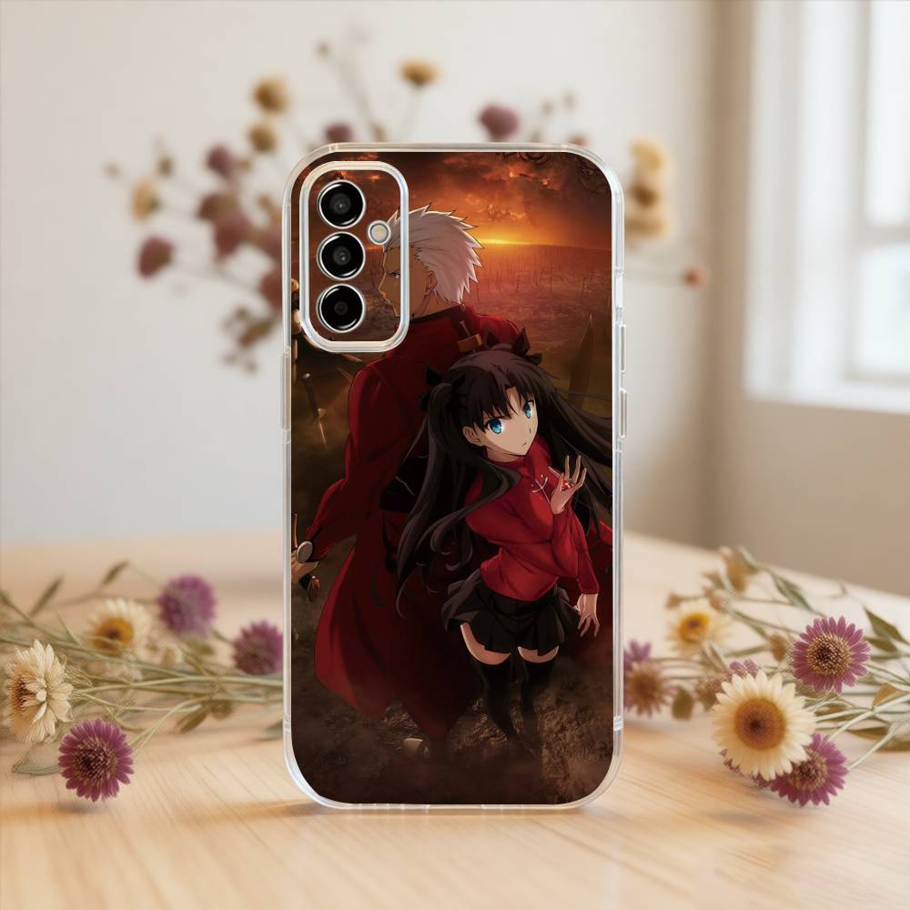 Fate Rin Tohsaka Phone Case Transparent Silicone Soft For SamsungA10,12,20,21S,30,31,40,50,51,52,70,71