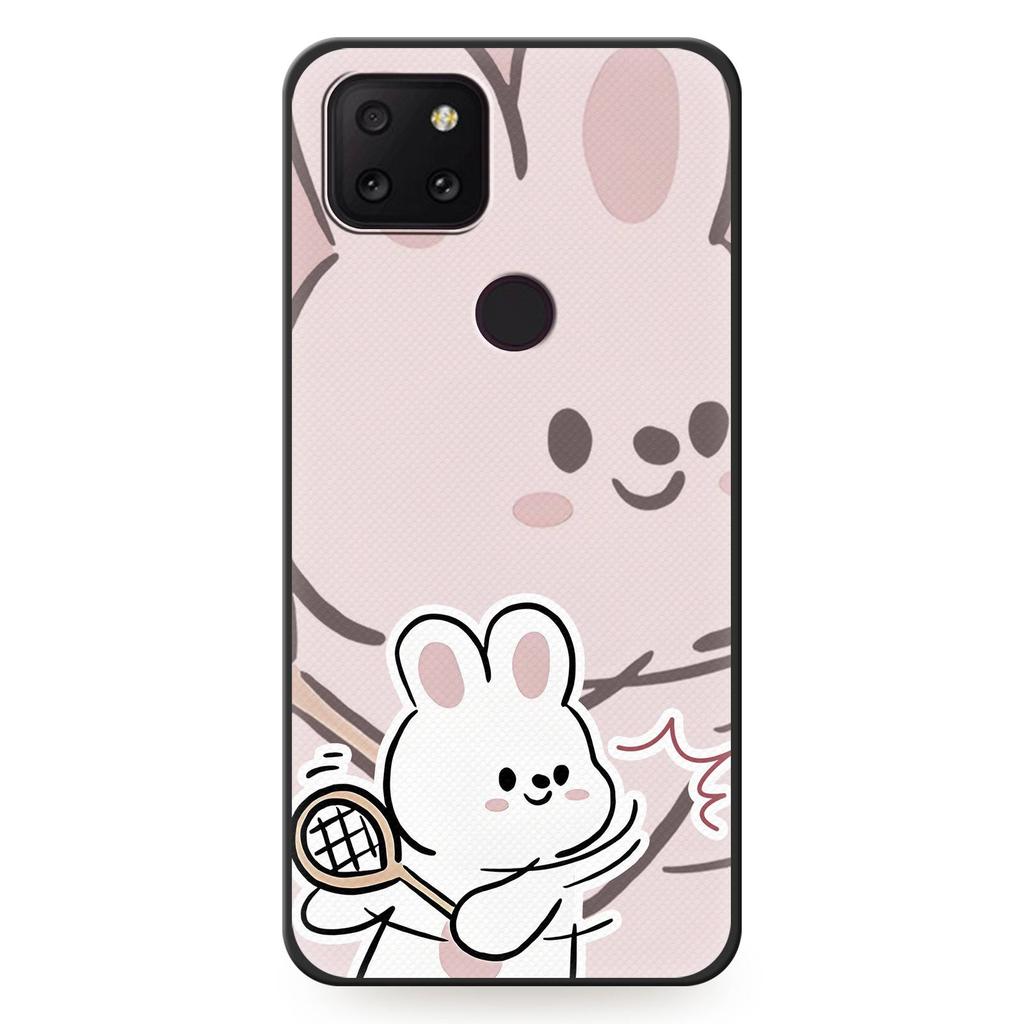 Anti-dust Silicone Phone Case For TCL T-Mobile Revvl 5G Cartoon Couple Full Wrap Dirt-resistant Anti-knock TPU Durable