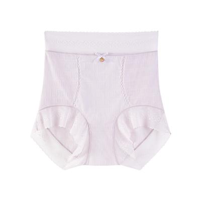 Dámské letní krajkové kalhotky s vysokým pasem, tenké, 7A antibakteriální, s bavlněným klínkem, sexy, kalhotky typu 'briefs' s vlnkovanou krajkou, trojúhelníkové kalhotky