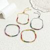2026 Colorful Rainbow CZ Tennis Chain Bracelet Necklace Micro Pave Red Pink Purple CZ Gold Plated Fashion Wedding Set Jewelry