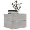 VidaXL Tables de chevet 2 pcs Gris béton 40 x 30 x 30 cm Aggloméré