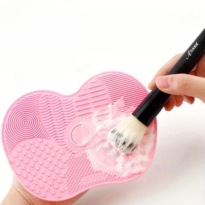 Tampone in Silicone a Forma di Mela per Pulizia Pennelli da Trucco con Specifiche Multiple per la Pulizia dei Pennelli Fondotinta Strumento di Bellezza con Ventosa