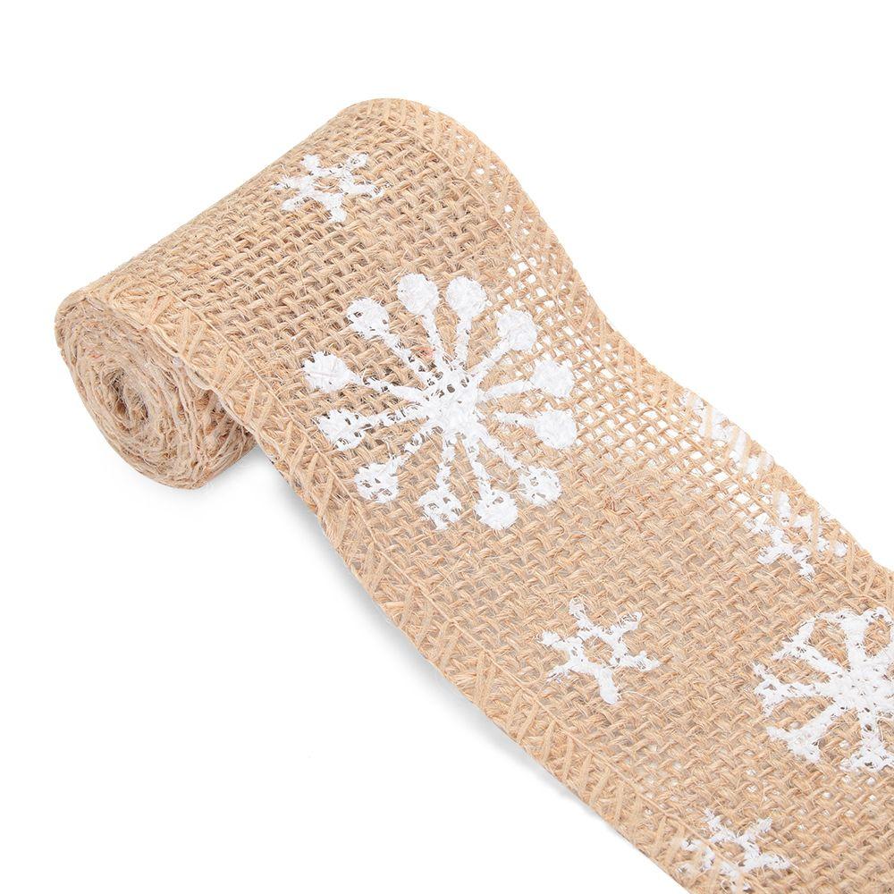 

Вечеринка Сделай сам Натуральная Снежинка Джутовая Кромка Свадебное Кружево Лента Сизалевая Отделка Джут Мешковина Снежинка Wide-5cm жёлтый