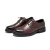 Brock Lederschuhe Herren Britischer Stil Businesskleid Herren Leder Weiche Sohle Casual Derby Hochzeit Trendschuhe