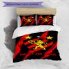 Sport Club Football Crest Printed Pattern Duvet Cover Set – includes 1 duvet cover and 2 matching pillowcases Bedroom decor Christmas gifts