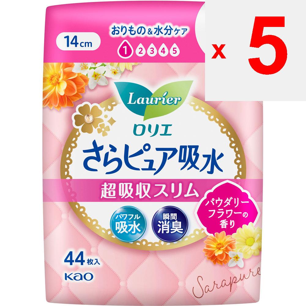 KAO Laurier Sara Pure Absorbent Super Absorbent Slim 3cc Powdery Flower Scented 44sheets Light Incontinence Please Replace It As Needed. Sara Pure