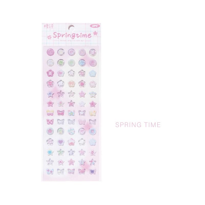 1/4Pcs 3D Stickers Olden Ocean Clover Star Cute Stickers DIY Craft Scrapboo Journal Phone Cases Hand Account Decorative Stickers