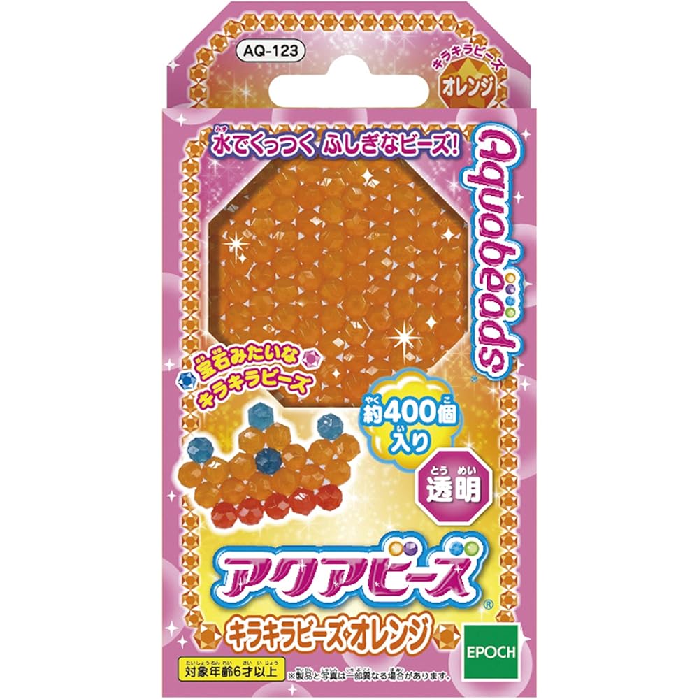 EPOCH Aquabeads Orange Sparkling Beads 6 Years and Up Craft Toy Making Toy