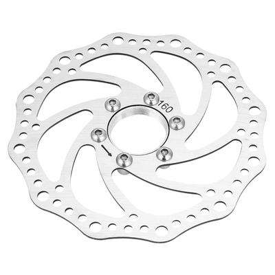 Bike Brake Rotor Brake Rotor Mountain Bike 160mm Threaded Hubs Brake Disc Rotor Flange Adapter with 6 Bolts