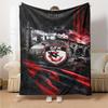 Gaziantep FK Print Flannel Blanket High Quality Warm Comfortable Cover for All Seasons Perfect for Gifts Home Decor
