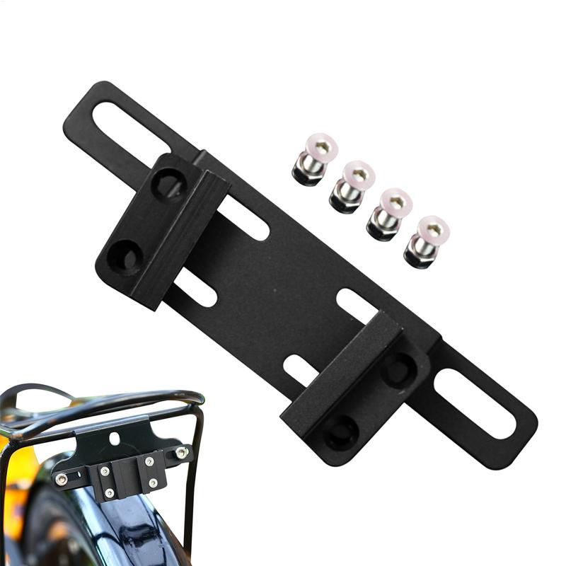 Bicycle Adjustable Width Taillight Mount Holder Cycling Tail Light Rack Mount Aluminum Alloy Mount Bracket for Bike Enthusiasts