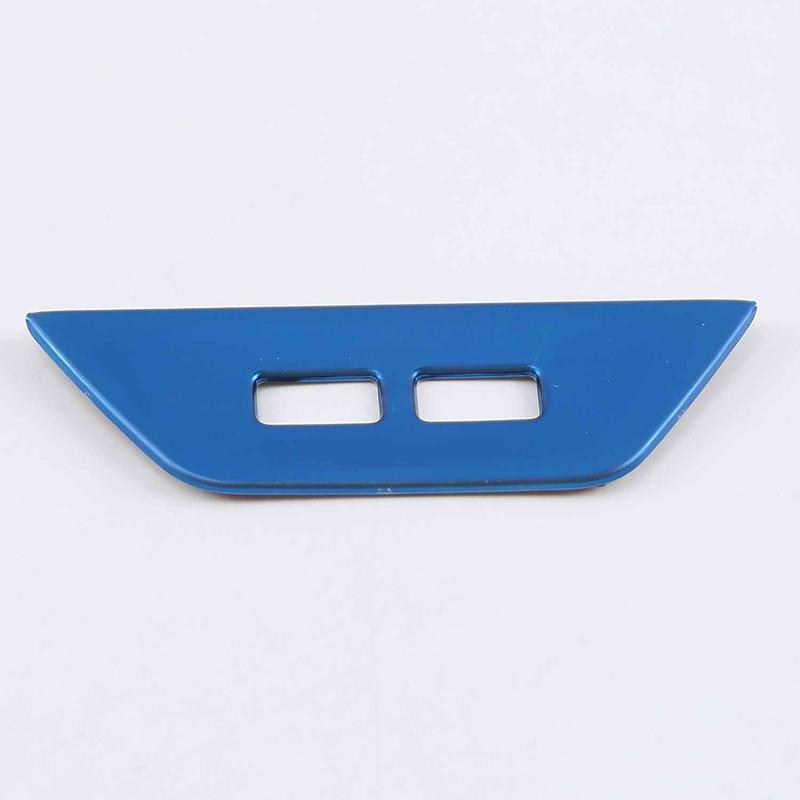 Car Armrest Rear USB Port Panel Cover Trim Sticker for Volkswagen T ROC TROC VWT-roc 20172018-2022 Stainless Steel Accessories