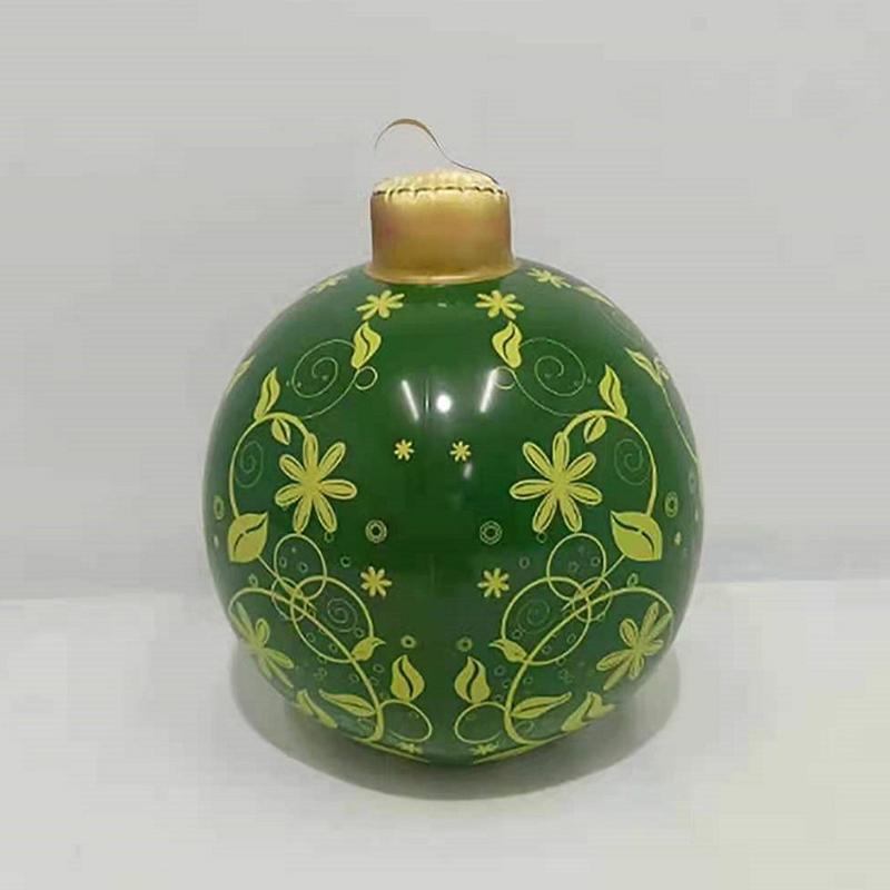 Weihnachten Aufblasbare Dekoration Ballon Drucke Handwerk Spielzeug Ball Festlichen Spaß Im Freien 60Cm