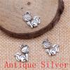 Tiger Lion Wolf Fox Charms Pendant For Bracelet Necklace Jewelry Making Craft Findings