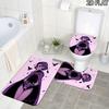 3Pcs Flannel Toilet Mat Set Raven Teen Titans Bathroom Rug Bath Carpet Non Slip Home Decor