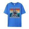 Gestisco un naufragio stretto Capitan Procione Divertente Vintage Carino T-shirt Oversize Regali da Uomo
