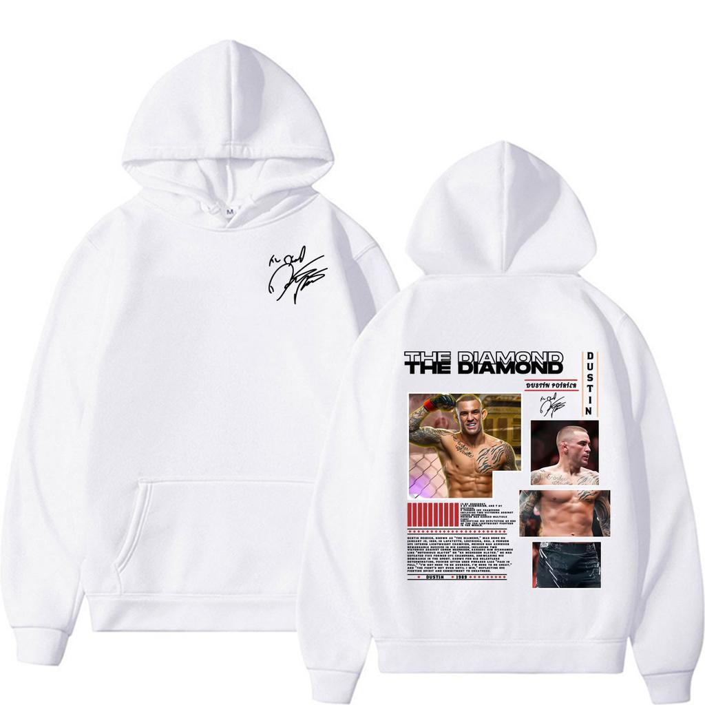 The Diamond Dustin Poirier Graphic Hoodie Men Women Fashion Violence Aesthetic Sweatshirts Hoodies Pullovers