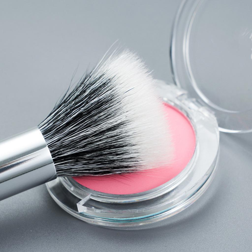 Pincel para Blush Cerdas de Lã Macias e Densas Pincel de Maquiagem Multifuncional para Casa e Viagem