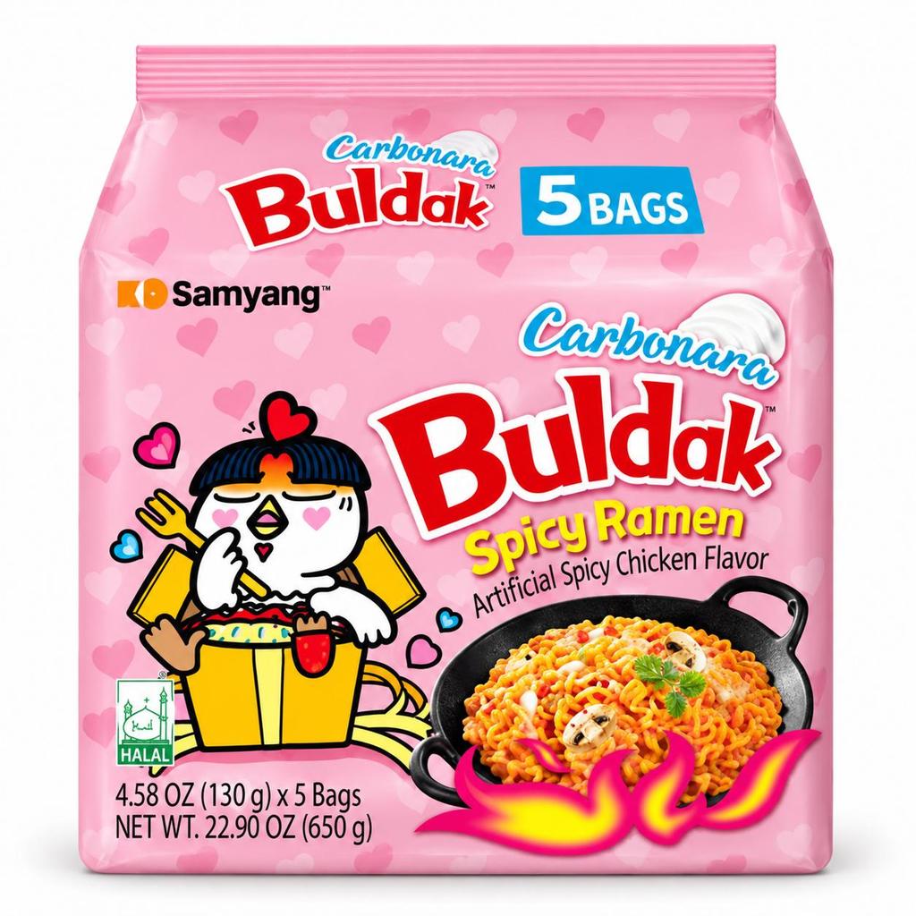 Samyang Fideos Buldak Sabor Crema Fideos Salteados 650g