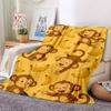 1pc Monkey Banana Blanket, Lightweight Flannel Throw Blanket For Sofa, Bed, Travel108