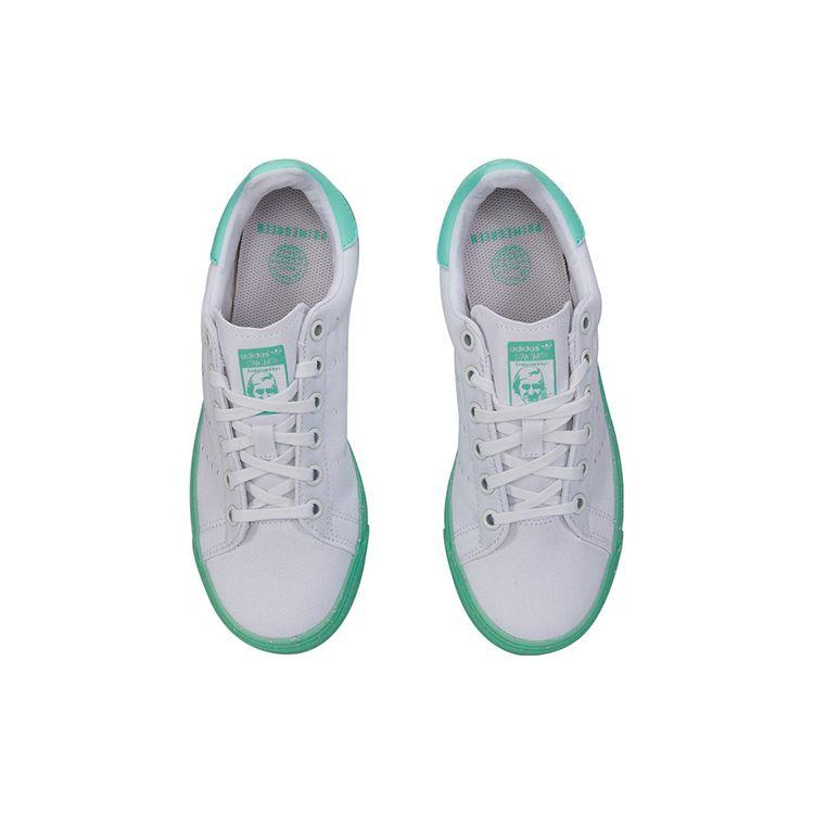 Adidas Originals Stan Smith Vulc Non-Slip Shock Absorption Low-Top Skate Shoes Women Sneaker White Green FX8683