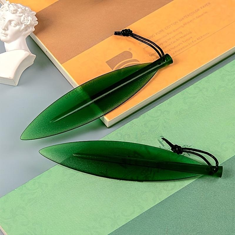 1pc Willow Leaf Style Cutter, Art Knife, Paper Cutting Knife, Letter Opener Art Painting Watercolor Book Sealing Special Paper Cutting Knife