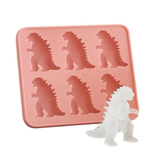 Ice Cube Mold Dinosaur Shape Food Grade Silicone Juice Ice Maker Easy Release Dishwasher Safe Ice Mould Kitchen Gadget