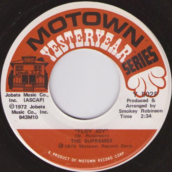 

7inch Record SUPREMES - Floy Joy / Touch Y502F Motown 1973 US Soul/Funk Used