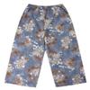 Women's Cotton Silk Cropped Pajama Pants, Summer Thin Loose Pastoral Style, Ditsy Floral, Wear Indoors or Out.