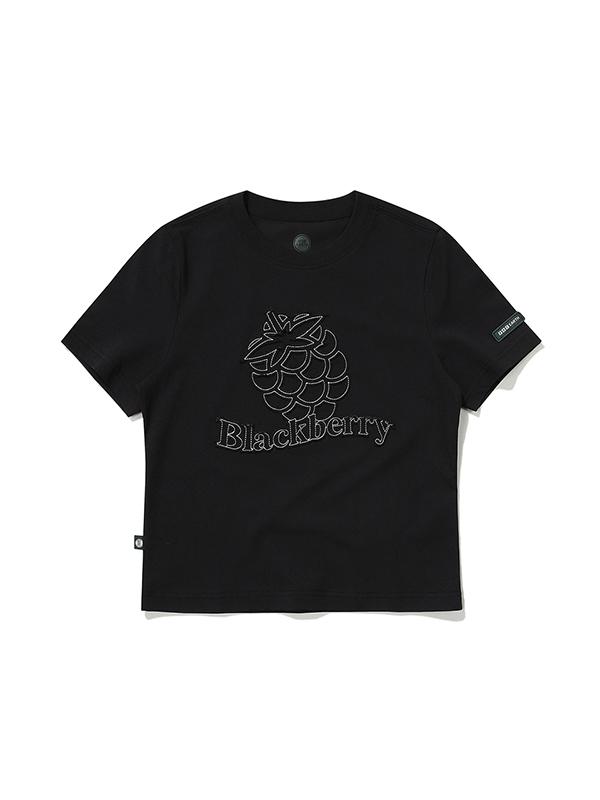 BBC EARTH Stitch Cutoff Short Sleeve T-Shirt_Black