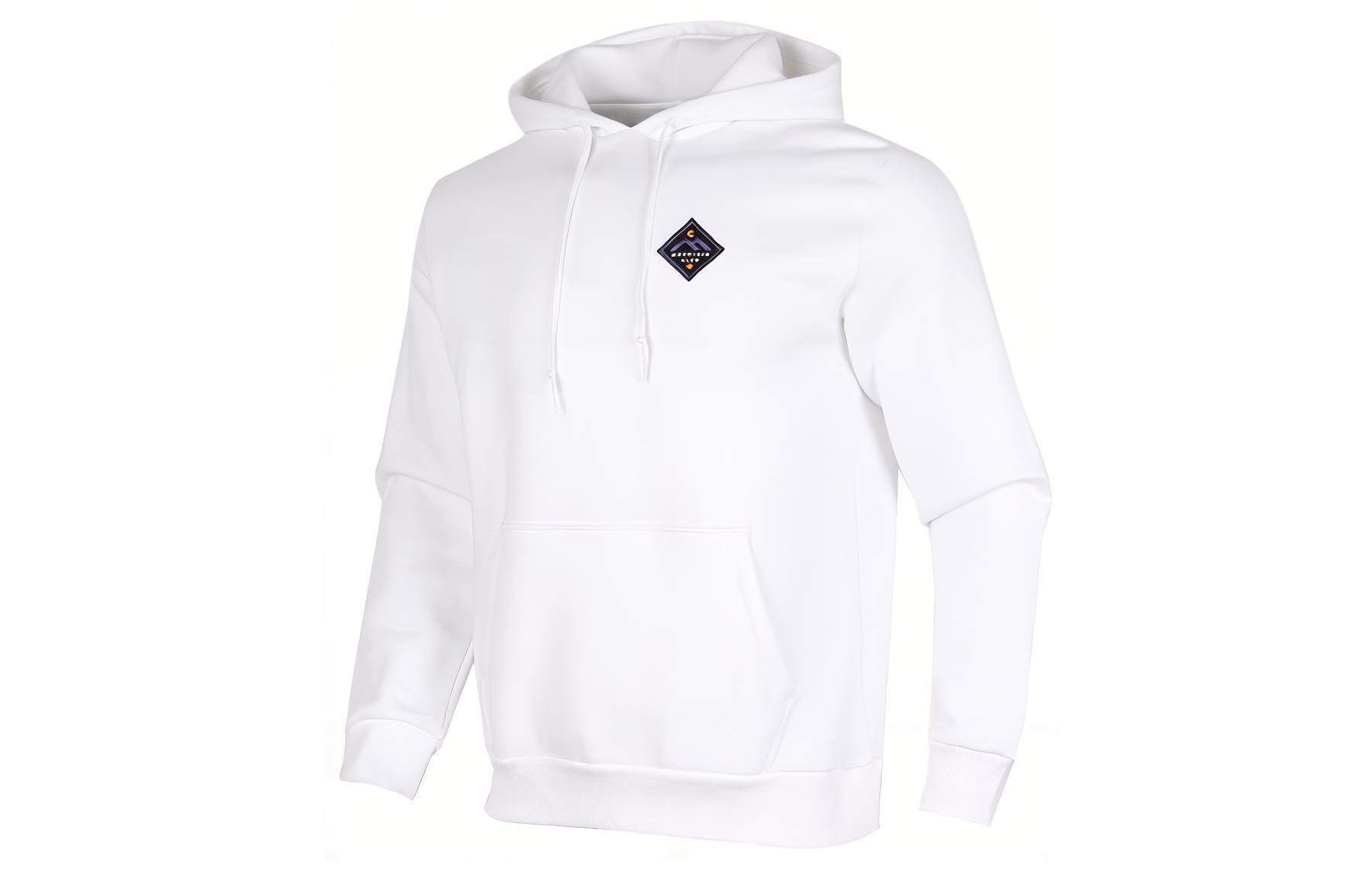 Converse Sweatshirts Men s White Hooded Moderate Regular 10021573-A02 XL