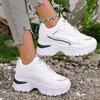 Spring And Autumn Elegant Lace Up Round Toe Sports And Leisure Shoes Fashionable And Comfortable A New Type Of Women'S Shoes